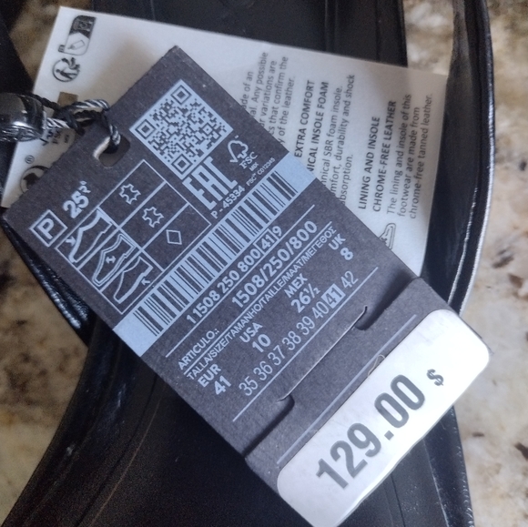 NWT Massimo Dutti Black Leather Slingback Ballet Flats EU Size 41 US Size 10 - Picture 7 of 7